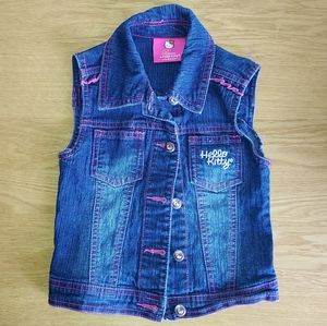 Girls jeans vest